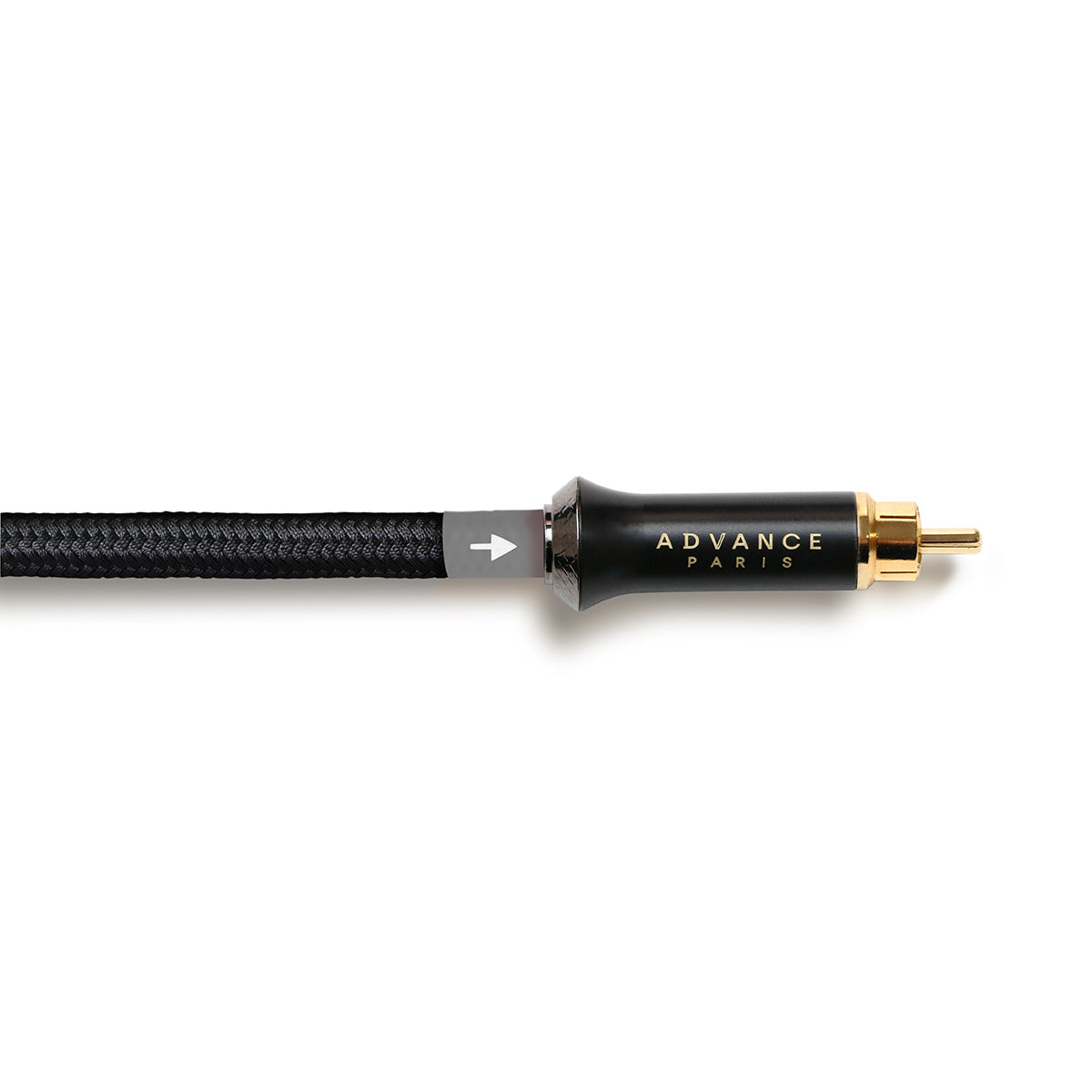 Advance Paris L-SUB5 Subwoofer-Kabel, 5 m Detailansicht mit vergoldetem Cinch-Stecker