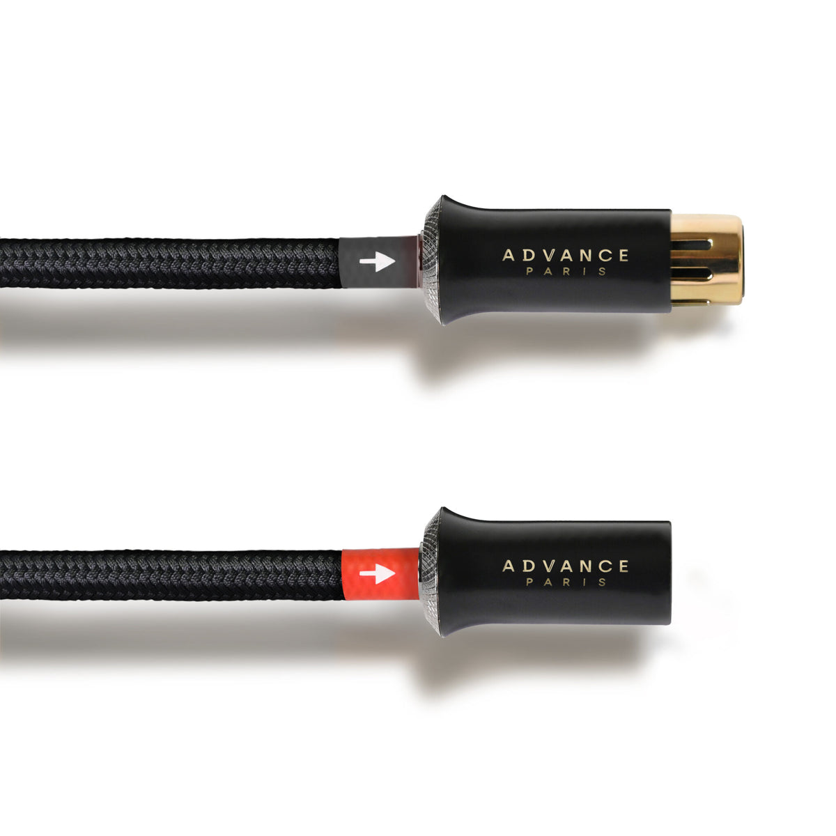 Advance Paris L-XLR 0.5 XLR-Kabel, 0,5 m Detailansicht mit vergoldetem XLR-Stecker