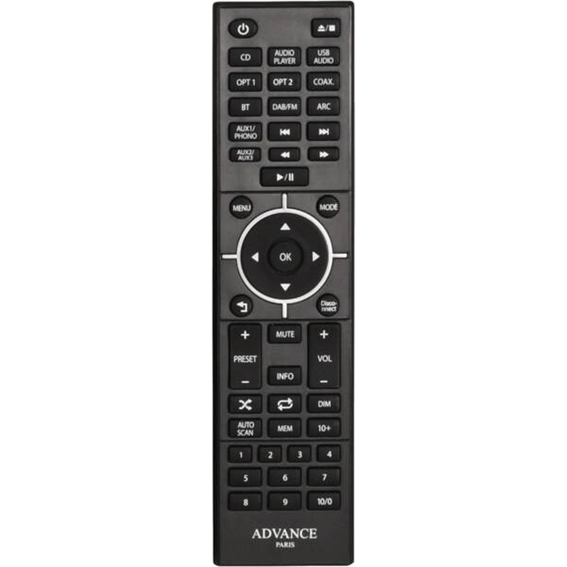 Advance Paris MyCast 7 Streaming-Anlage Fernbedienung