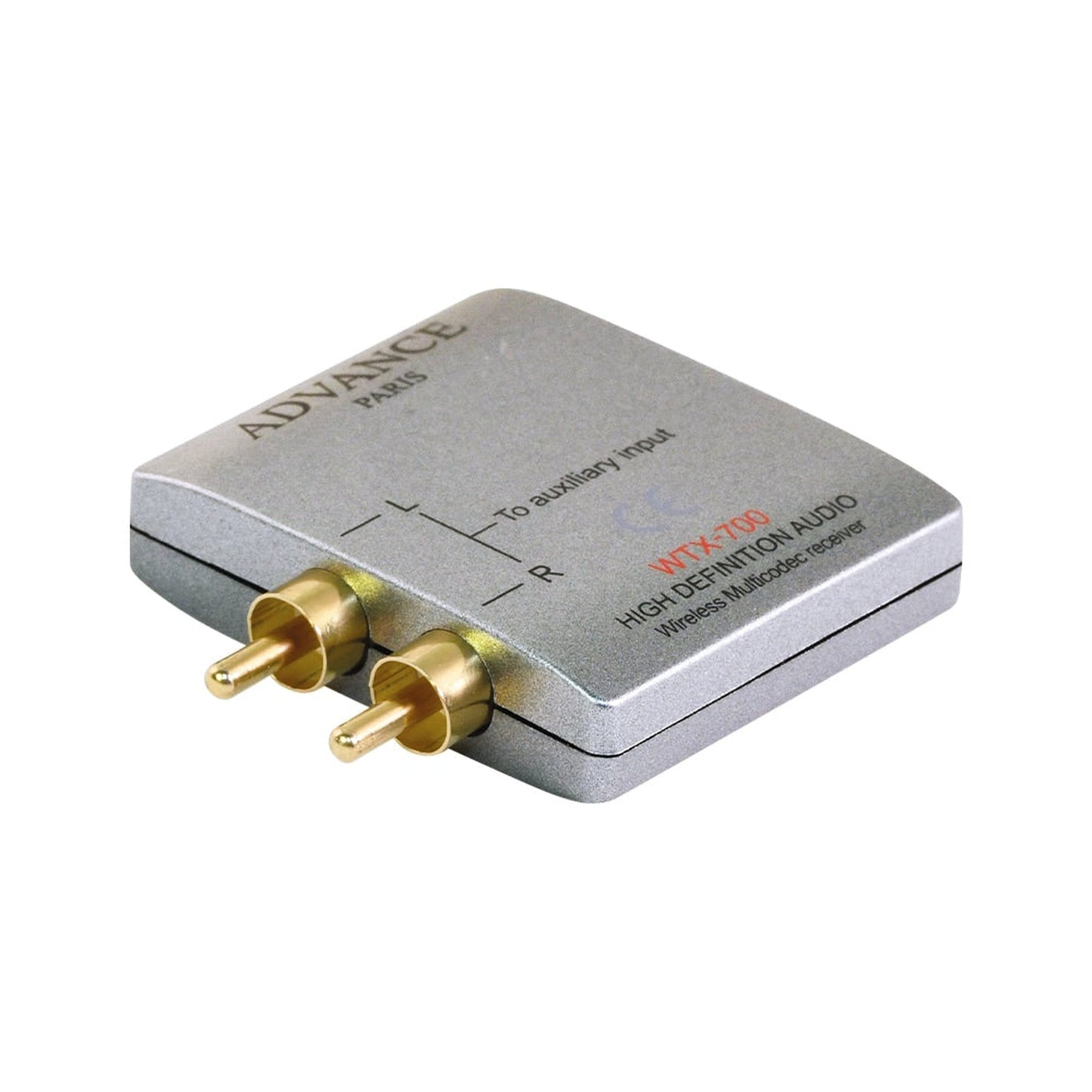 Advance Paris WTX-700 EVO Bluetooth-Empfänger Schrägansicht von der Anschlussseite
