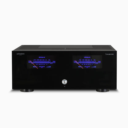 Advance Paris X-A160 EVO Stereo-Endverstärker Frontansicht mit VU-Metern