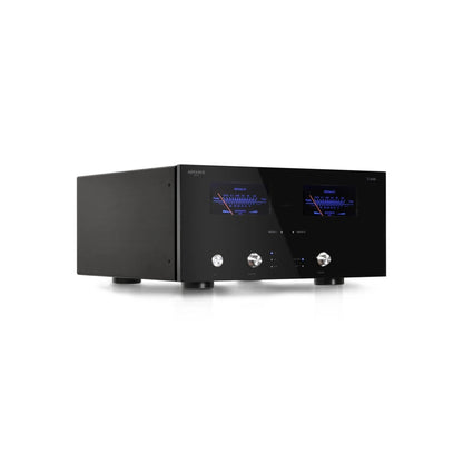 Advance Paris X-A600 Stereo-Endverstärker Schrägansicht mit Aluminiumgehäuse