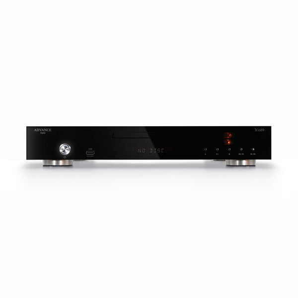 Advance Paris X-CD9 Röhren-CD-Player ClassicLine Frontansicht mit Display und Laufwerk