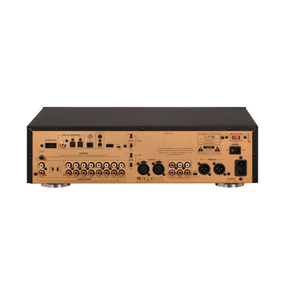 Advance Paris X-P700 Dual-Mono-Vorverstärker Rückansicht mit Phono MM/MC, XLR und Cinch