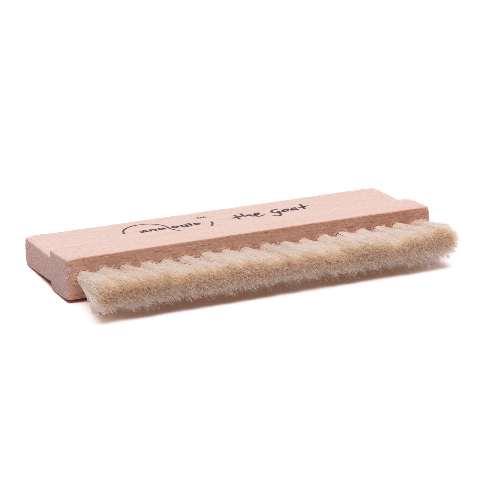 Analogis Brush 4 The Goat Ziegenhaar-Bürste Seitenansicht mit langer Naturhaar-Borstenreihe