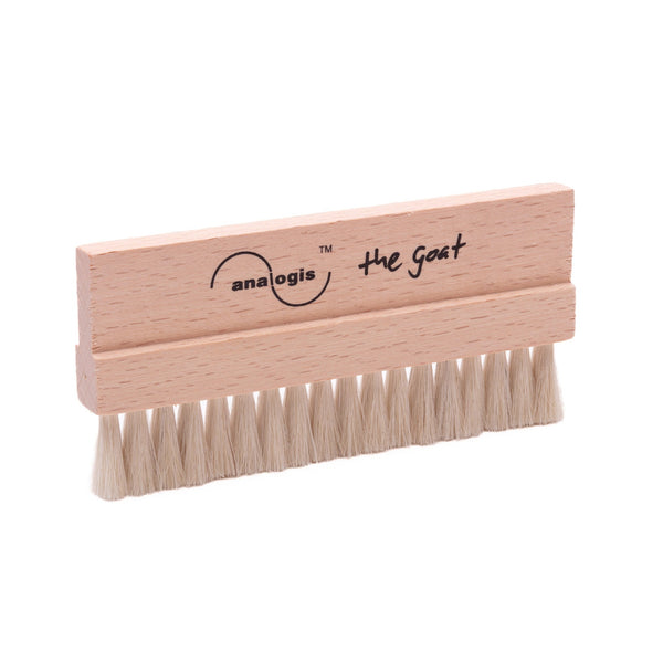 Analogis Brush 4 The Goat Ziegenhaar-Bürste Frontansicht mit Buchenholzgriff und Naturhaar-Borsten