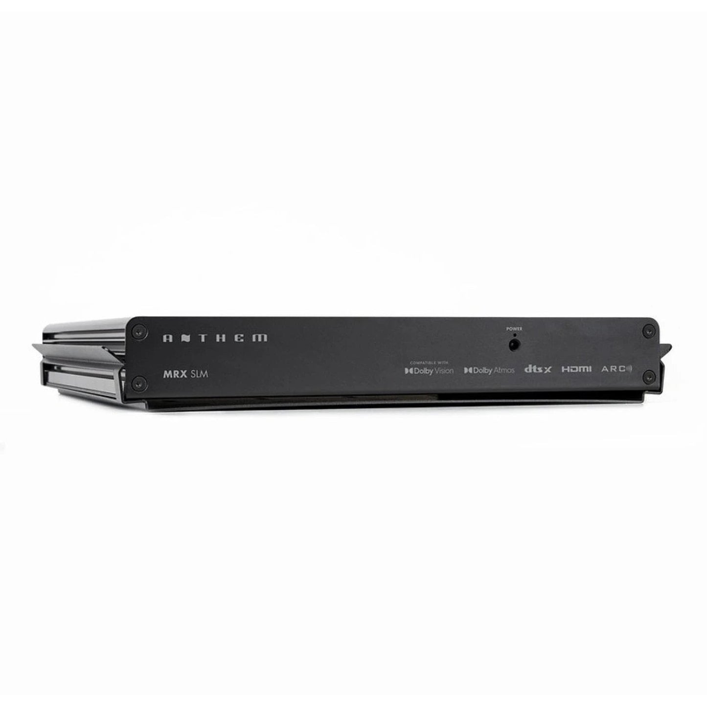 Anthem MRX-SLM AV-Receiver Frontansicht 2 mit angesetzter Wand- und Rackhalterung