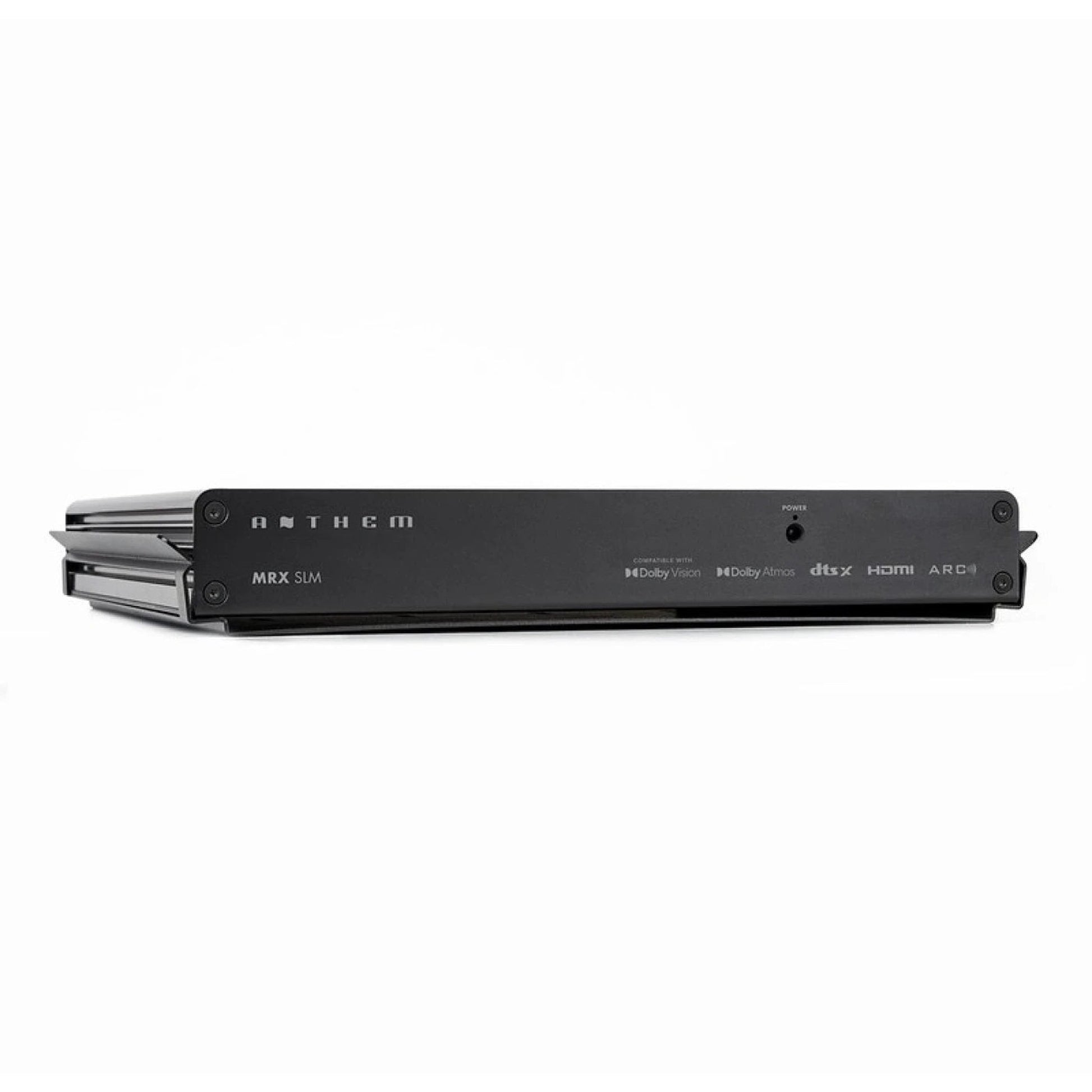 Anthem MRX-SLM AV-Receiver Frontansicht 2 mit angesetzter Wand- und Rackhalterung