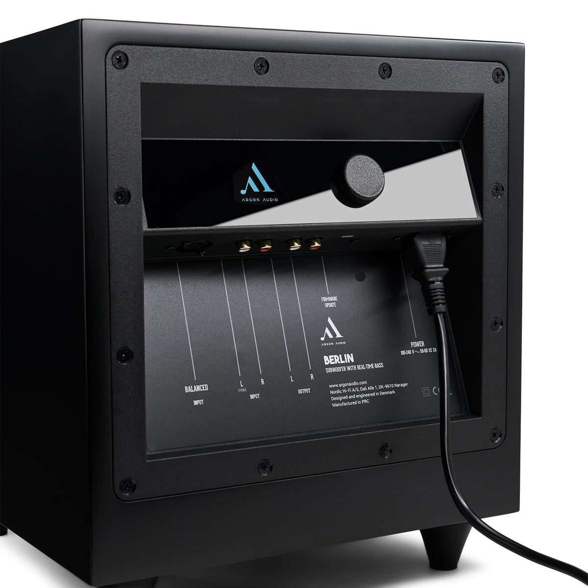 Argon Audio Berlin Sub 10 Aktiv-Subwoofer Schwarz Detailansicht
