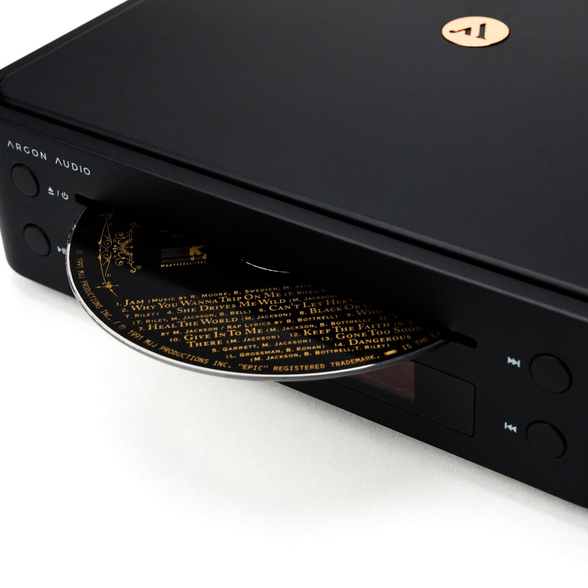 Argon Audio CD1 CD-Player Schwarz Schublade Detailansicht
