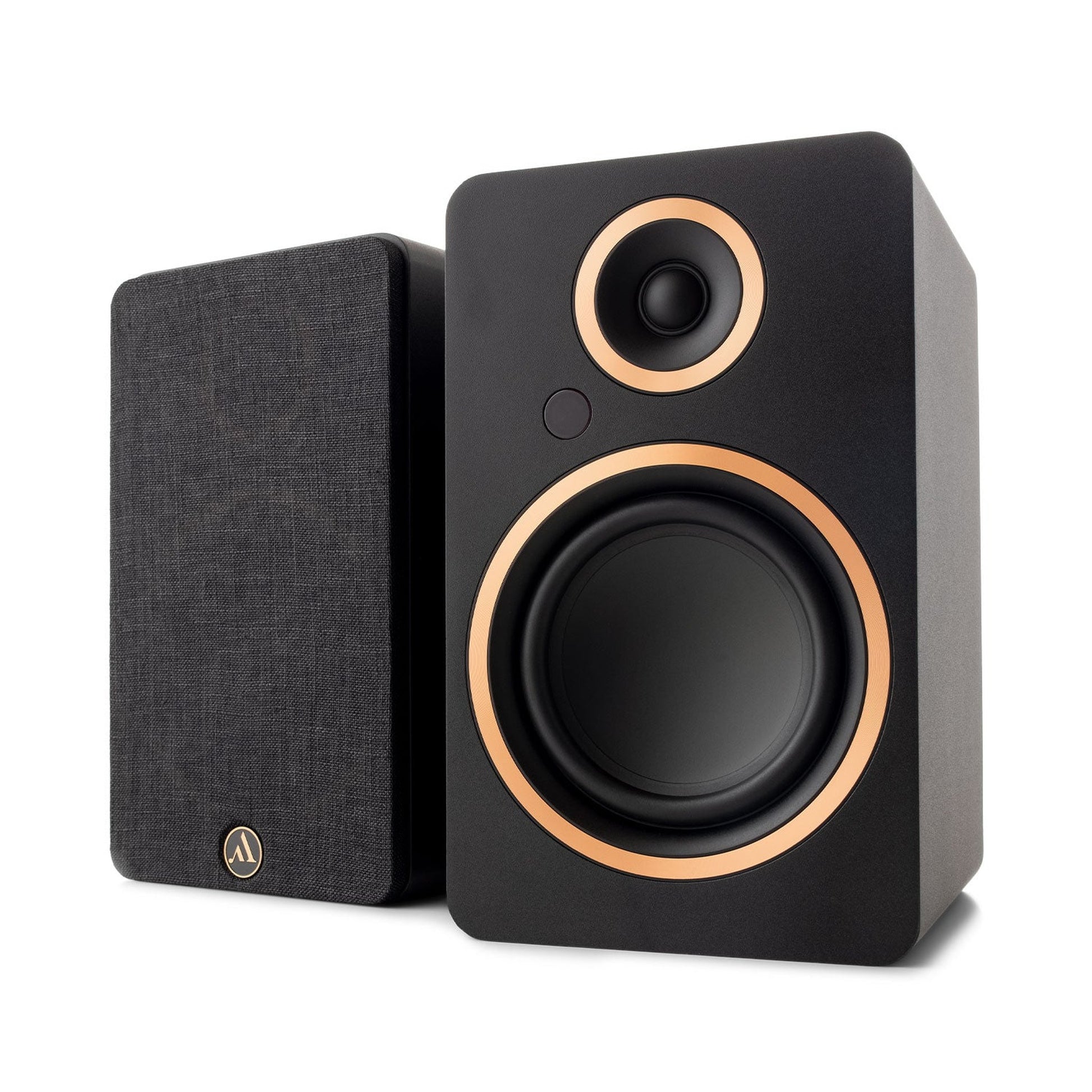 Argon Audio Fenris A5 Aktivlautsprecher schwarz Stereopaar mit und ohne Frontabdeckung