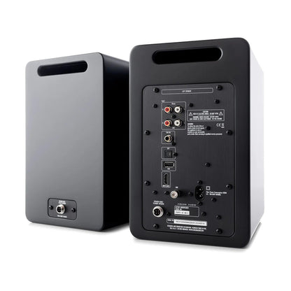 Argon Audio Forte A5 WiFi Regallautsprecher Rückansicht mit Anschlussfeld HDMI ARC Optical und Phono