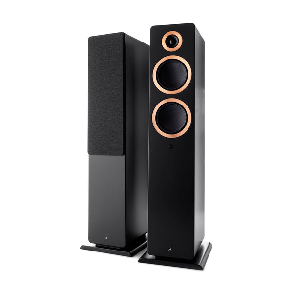 Argon Audio Forte A55 WiFi Standlautsprecher schwarz Stereopaar mit und ohne Frontabdeckung
