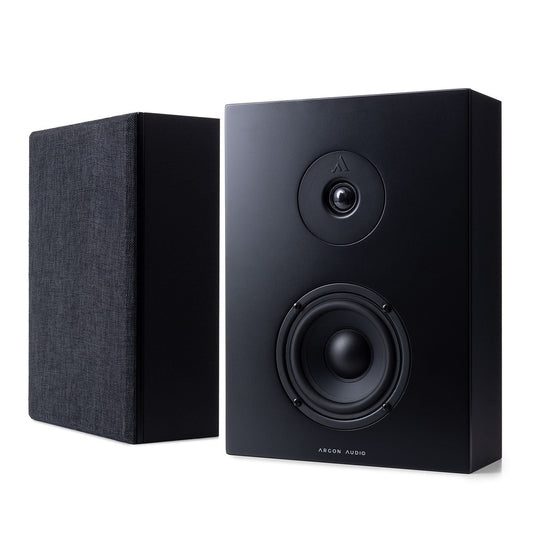 Argon Audio Forus 4 Wall Wandlautsprecher schwarz Stereopaar mit und ohne Frontabdeckung