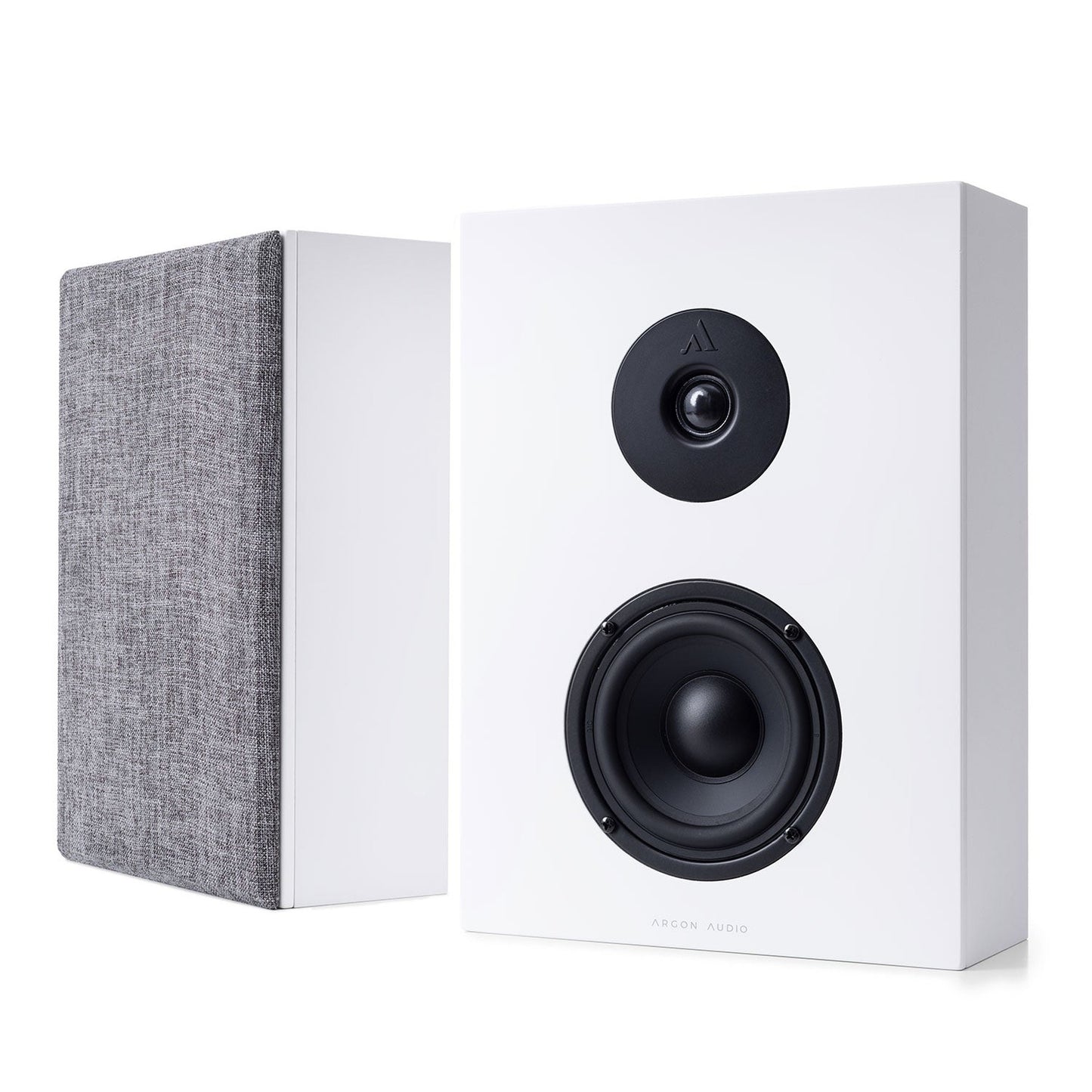 Argon Audio Forus 4 Wall Wandlautsprecher weiss Stereopaar mit und ohne Frontabdeckung