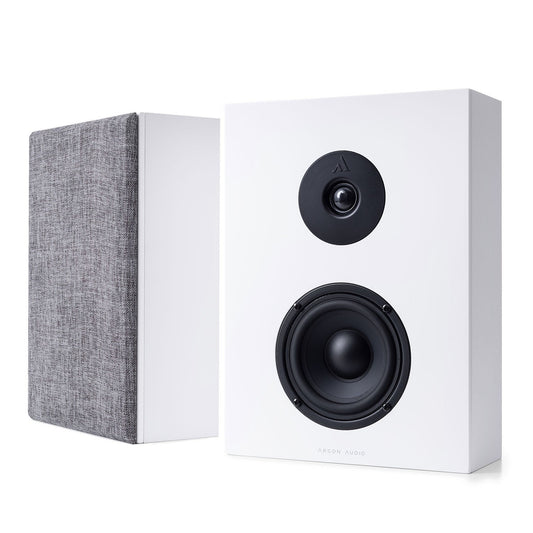 Argon Audio Forus 4 Wall Wandlautsprecher weiss Stereopaar mit und ohne Frontabdeckung