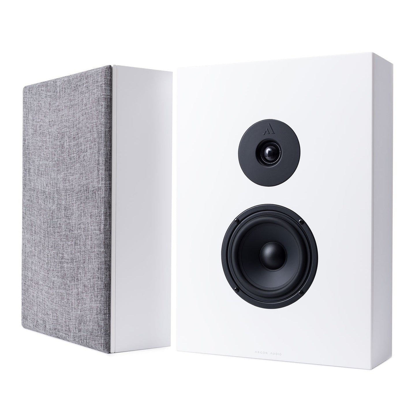 Argon Audio Forus 5 Wall Wandlautsprecher weiss Stereopaar mit und ohne Frontabdeckung