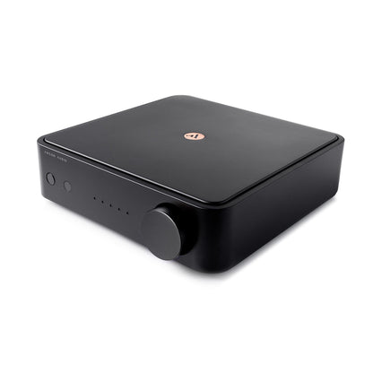 Argon Audio SA1 MK2 Vollverstärker schwarz Schrägansicht von oben mit Lautstärkeregler