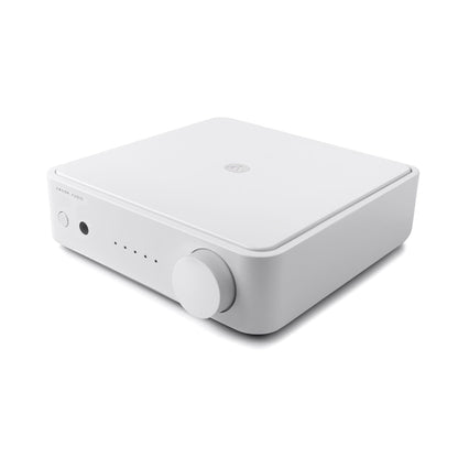 Argon Audio SA1 MK2 Vollverstärker weiss Schrägansicht von oben mit Lautstärkeregler
