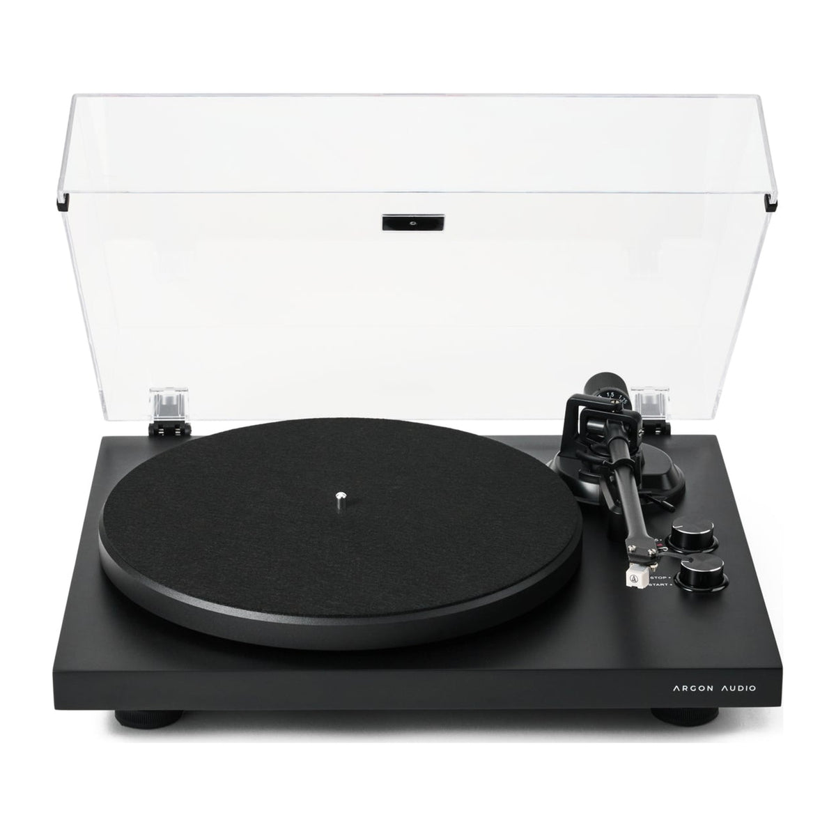 Argon Audio TT-MK2 Plattenspieler Schwarz Frontansicht