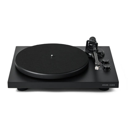 Argon Audio TT-MK2 Plattenspieler Schwarz Schrägansicht