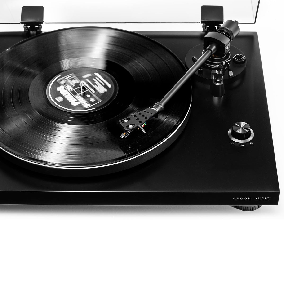 Argon Audio TT3 Plattenspieler Schwarz Detailansicht