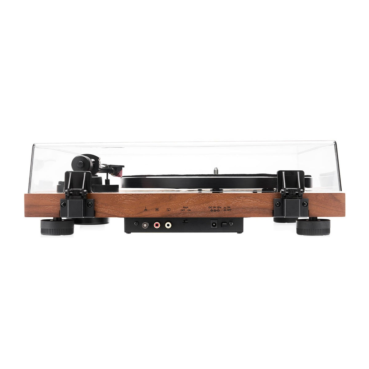 Argon Audio TT3 Plus Plattenspieler Nussbaum Rückansicht