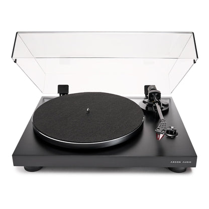 Argon Audio TT3 Plus Plattenspieler Schwarz Frontansicht