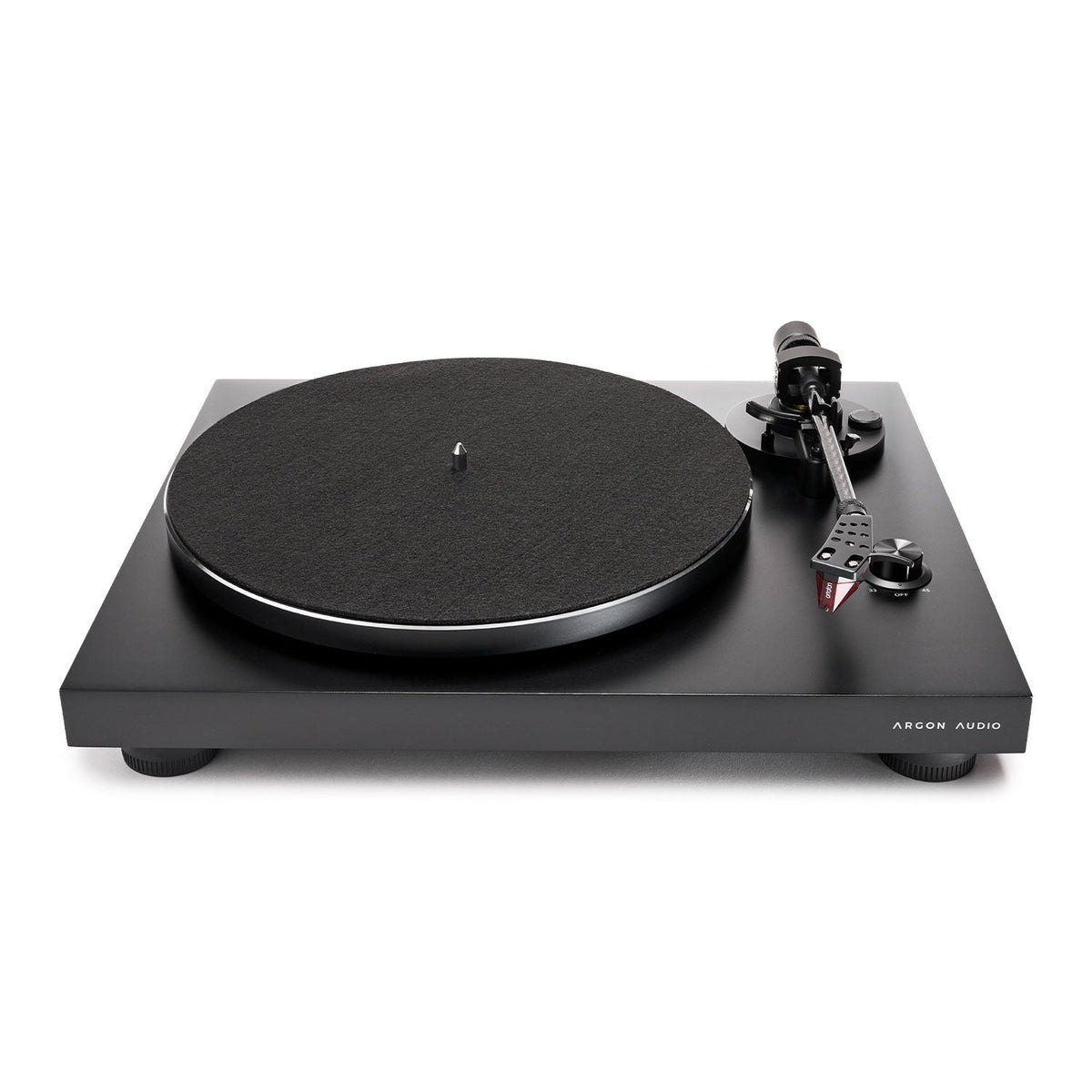 Argon Audio TT3 Plus Plattenspieler Schwarz Schrägansicht