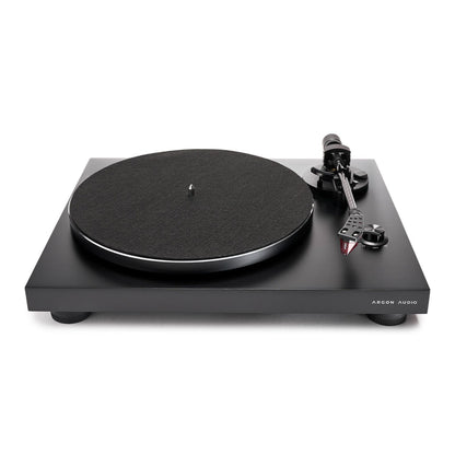 Argon Audio TT3 Plus Plattenspieler Schwarz Schrägansicht