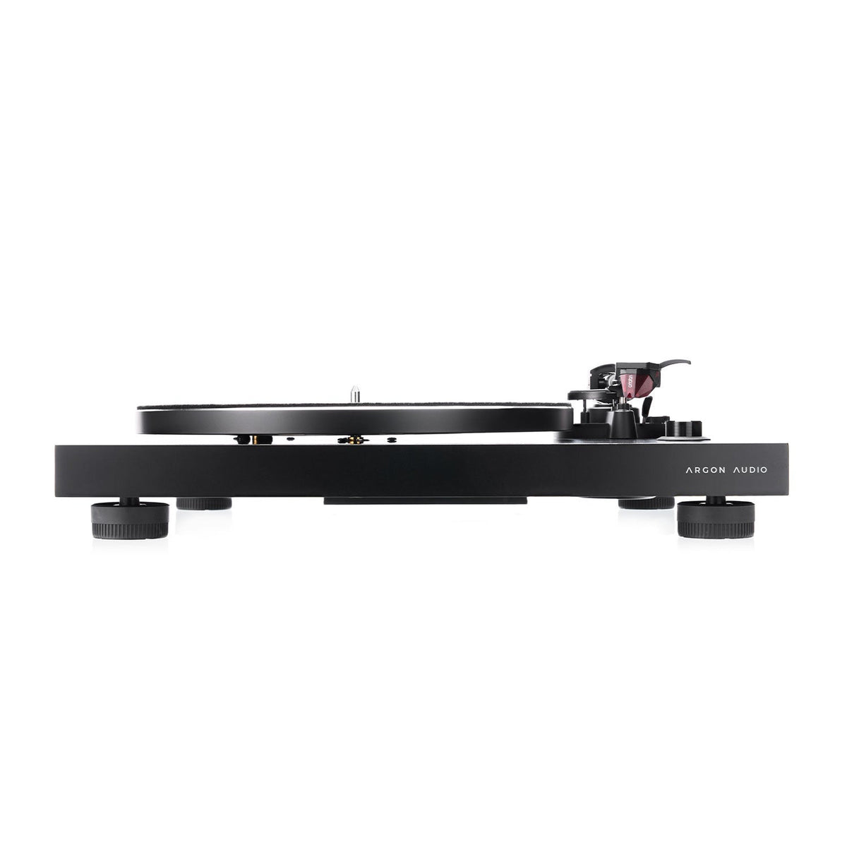 Argon Audio TT3 Plus Plattenspieler Schwarz Seitenansicht