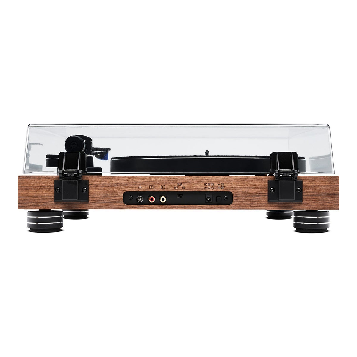 Argon Audio TT4 MK2 Plattenspieler Nussbaum Rückansicht