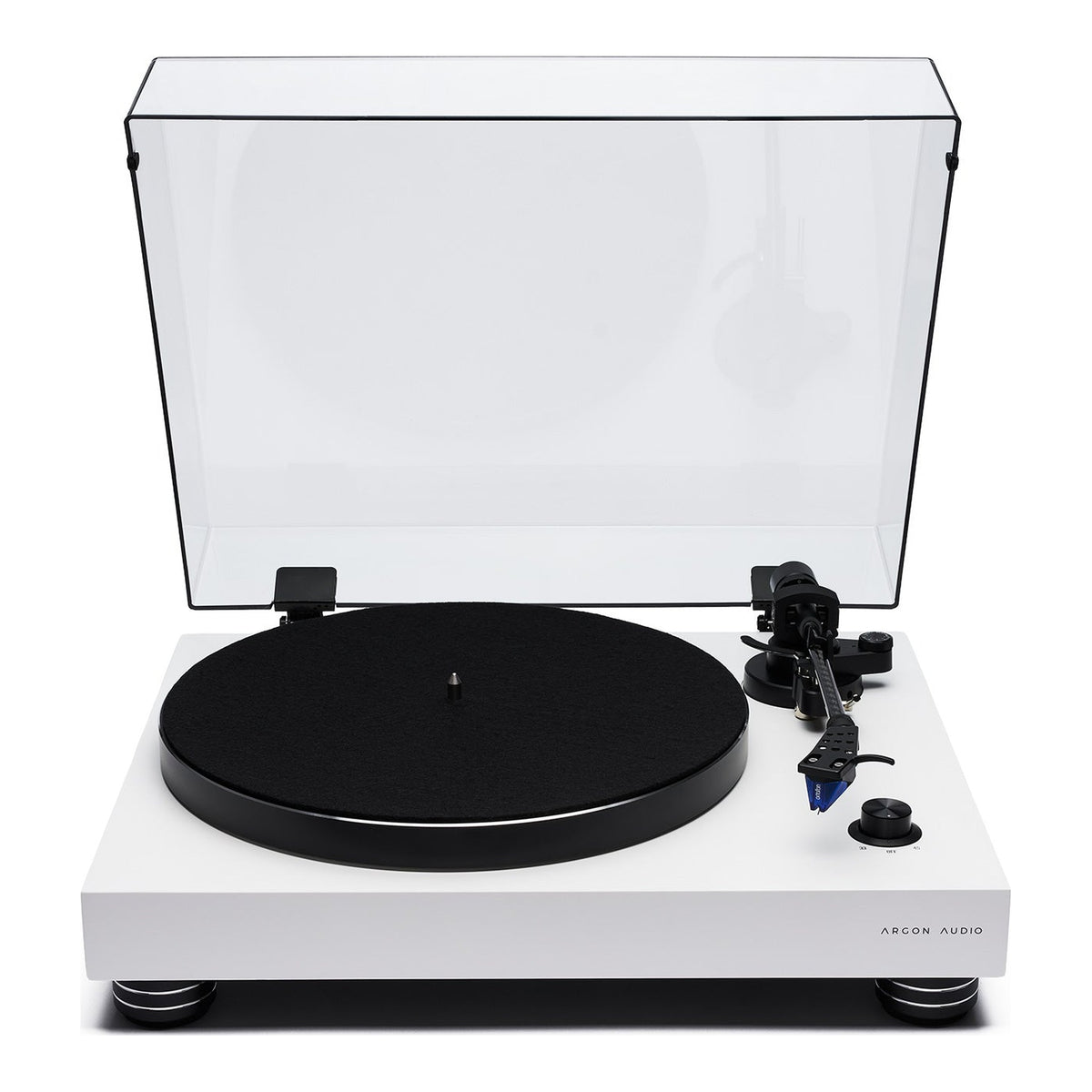 Argon Audio TT4 MK2 Plattenspieler Weiss Frontansicht