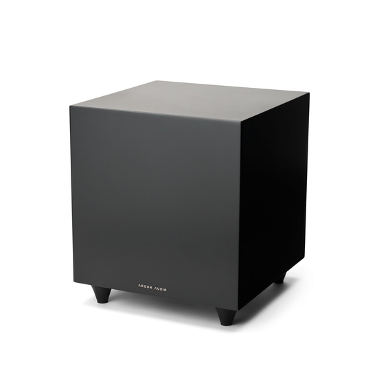 Argon Audio Berlin Sub 10 Aktiv-Subwoofer in Schwarz, Frontansicht