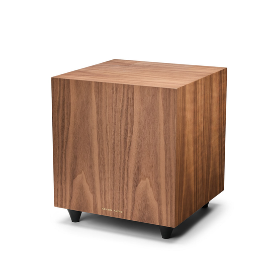 Argon Audio Berlin Sub 10 Aktiv-Subwoofer in Holz, Frontansicht