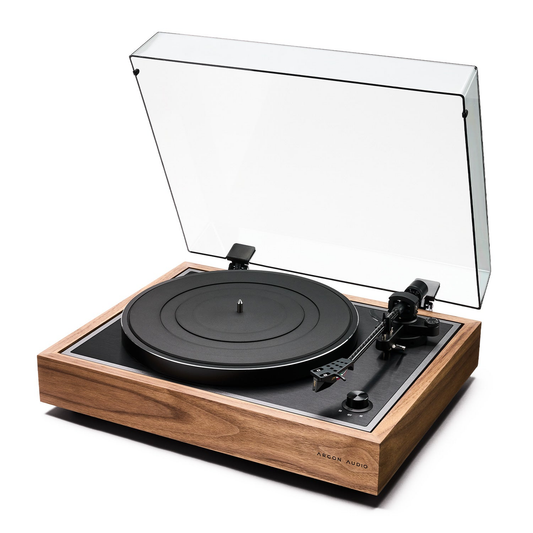 Argon Audio TT Signature Plattenspieler in Nussbaum, Frontansicht