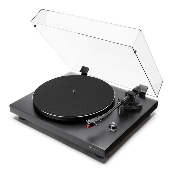 Argon Audio TT3 Plus Plattenspieler in Schwarz, Frontansicht