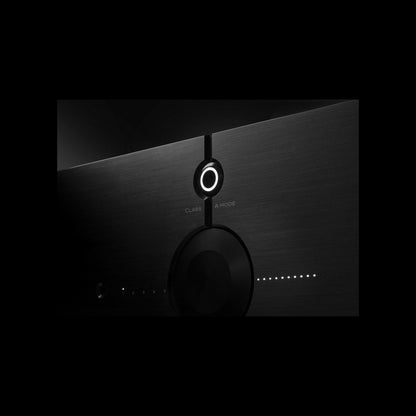 Audio Analogue ABsolute 3.0 Vollverstärker Schwarz, Detailansicht der Frontpartie mit Class-A-Mode-Taste