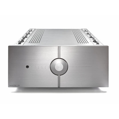 Audio Analogue Maestro Anniversary 2.0 Vollverstärker Silber, Frontansicht mit zentralem Lautstärkeregler