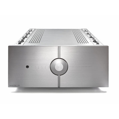 Audio Analogue Maestro Anniversary 2.0 Vollverstärker Silber, Frontansicht der gebürsteten Aluminiumfront