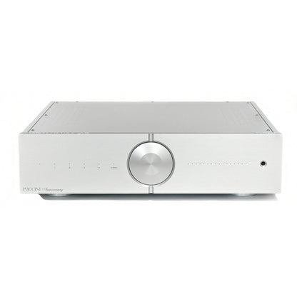 Audio Analogue Puccini Anniversary Vollverstärker Silber, Frontansicht mit Lautstärkeregler
