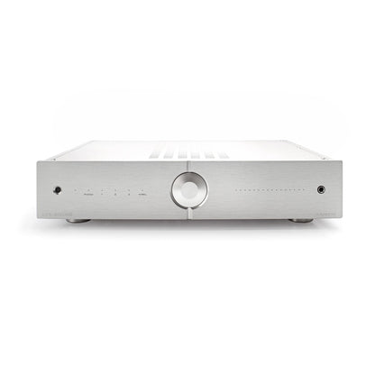Audio Analogue Pure AACento Vollverstärker Silber, Frontansicht mit Lautstärkeregler und Kopfhörerausgang