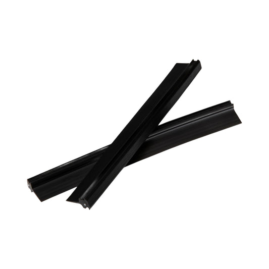 Audio Desk Systeme Abstreifer 2er-Set für Vinyl Cleaner, Paaransicht der zwei schwarzen Abstreifleisten
