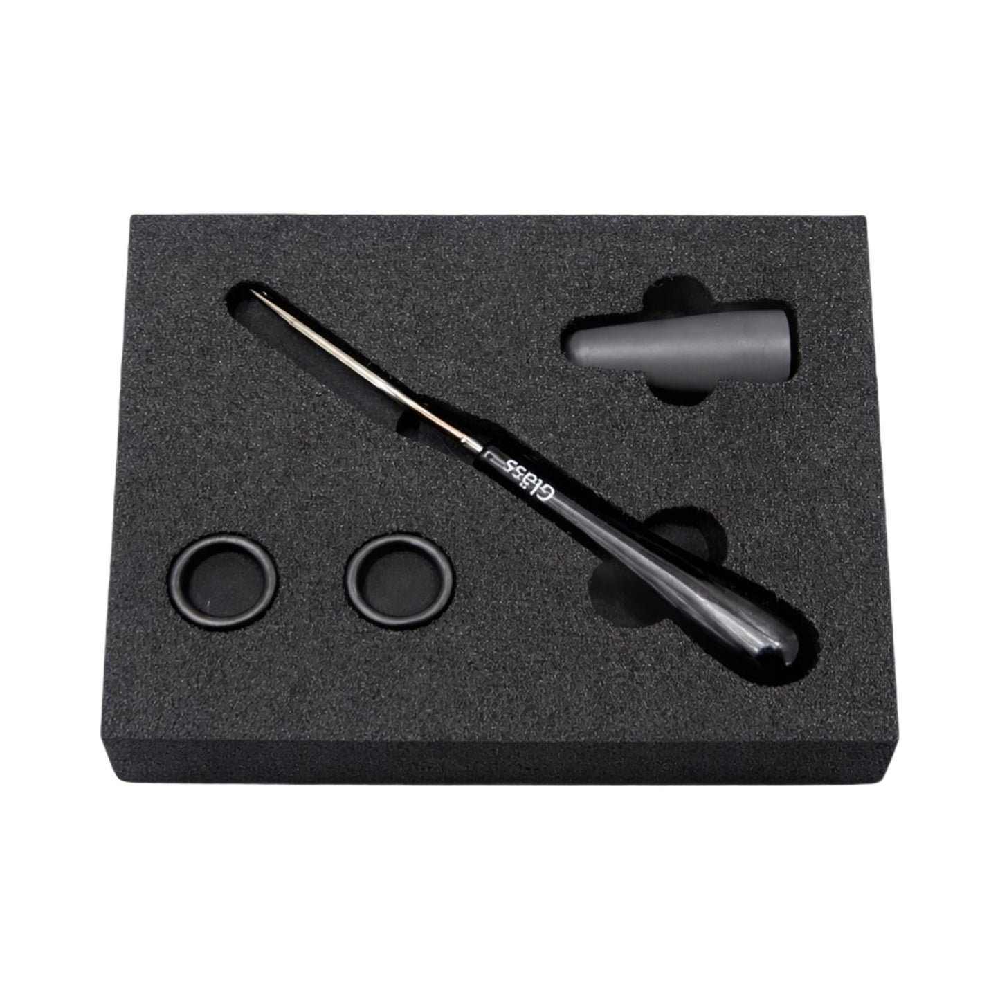 Audio Desk Systeme Montagehilfe mit Abzieher für Vinyl Cleaner, Lieferumfang im Schaumeinsatz