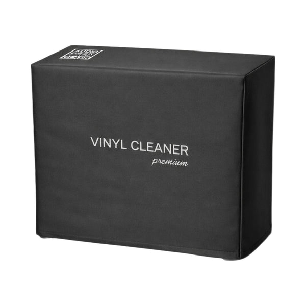 Audio Desk Systeme Staubhaube für Vinyl Cleaner Premium, Schrägansicht der schwarzen Abdeckhaube