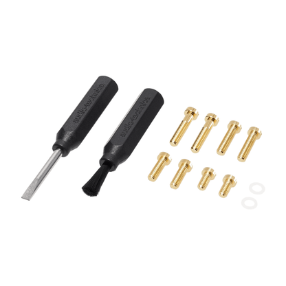 Audio-Technica AT-ART9XA MC-Tonabnehmer Lieferumfang mit Schraubendreher, Bürste, Schrauben und Scheiben