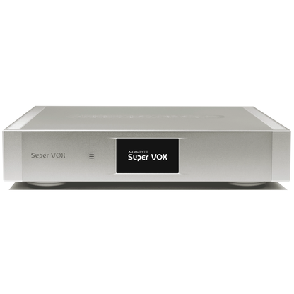 Audiobyte Super Vox DAC Frontansicht mit Display