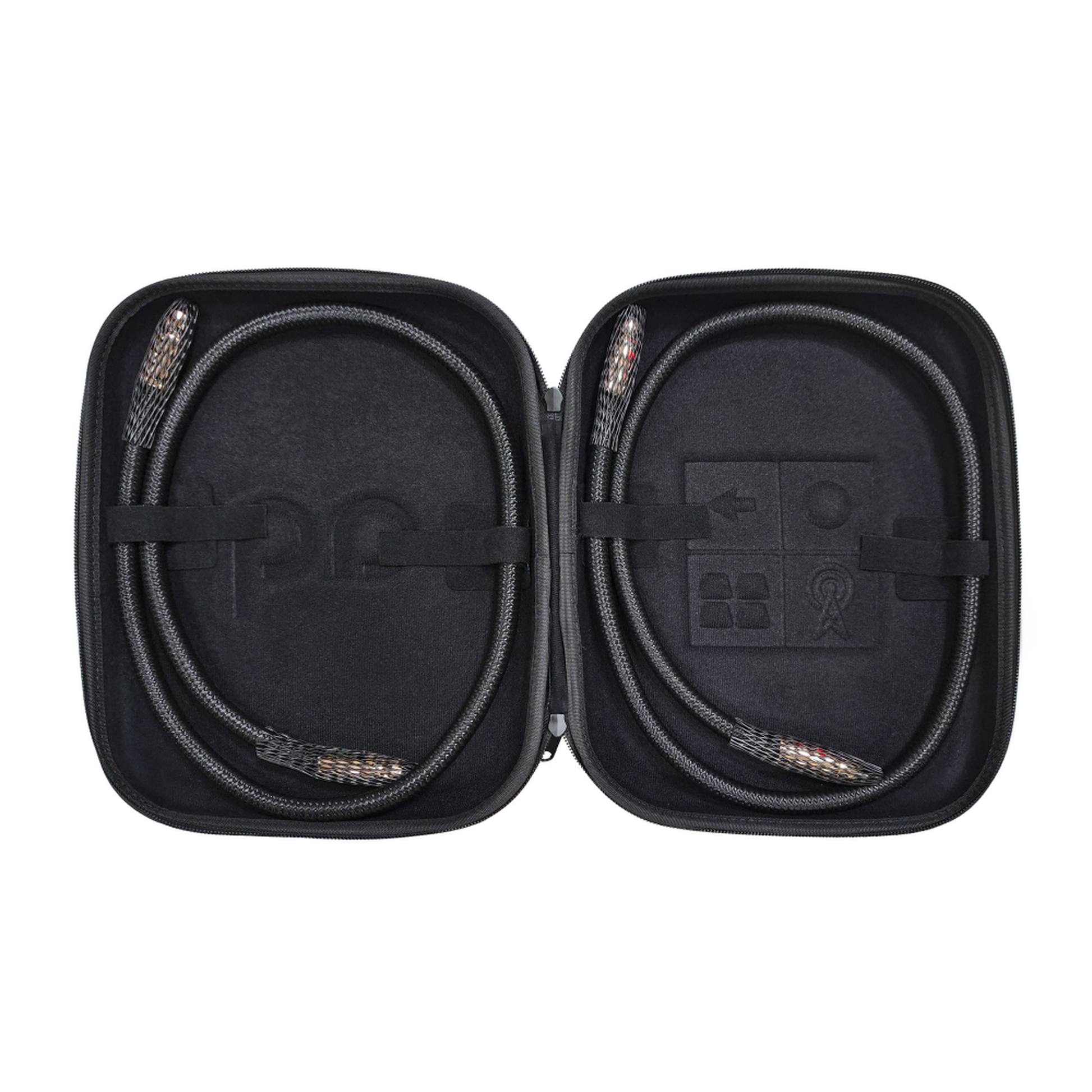AudioQuest Black Beauty XLR-Kabel Lieferumfang – symmetrisches Kabelpaar im mitgelieferten Transportcase