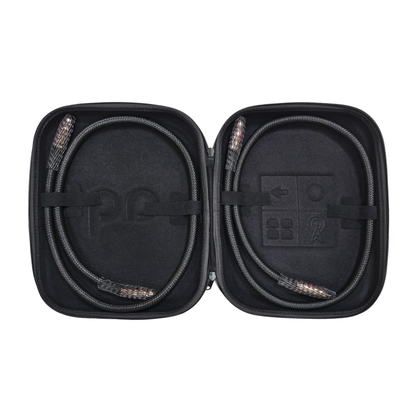 AudioQuest Black Beauty XLR-Kabel Lieferumfang – symmetrisches Kabelpaar im mitgelieferten Transportcase