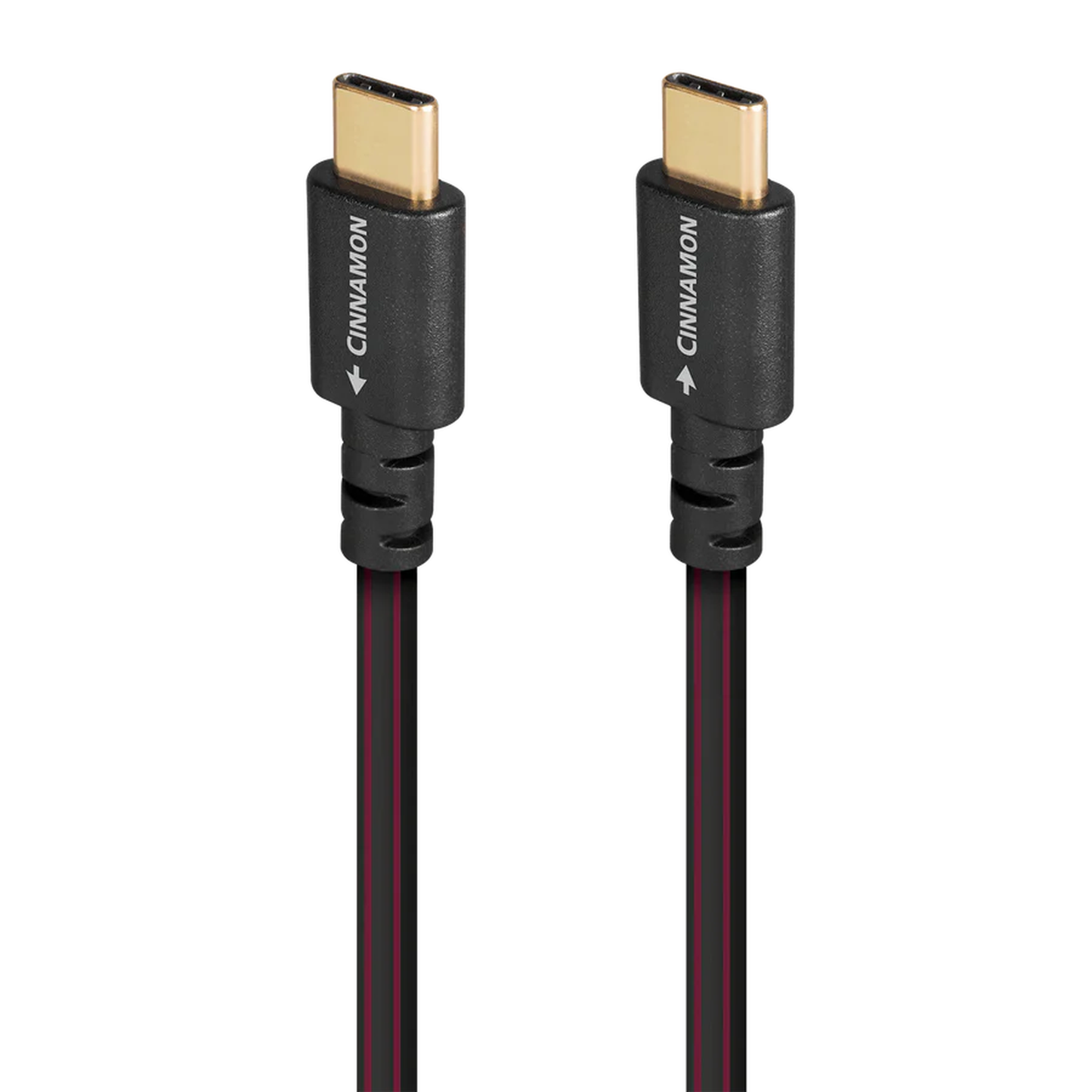 AudioQuest Cinnamon USB-Kabel Produktansicht mit zwei USB-C-Steckern